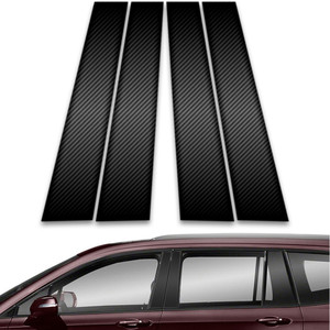 4pc Carbon Fiber Pillar Post Covers for 2019-2023 Cadillac XT6