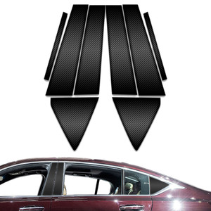 8pc Carbon Fiber Pillar Post Covers for 2020-2023 Cadillac CT5