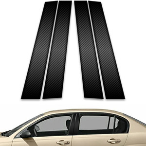 4pc Carbon Fiber Pillar Post Covers for 2004-2007 Chevrolet Malibu