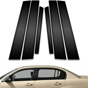 6pc Carbon Fiber Pillar Post Covers for 2004-2007 Chevrolet Malibu