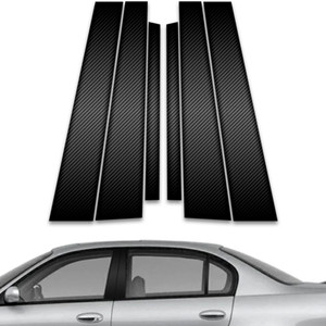 6pc Carbon Fiber Pillar Post Covers for 1997-2003 Chevrolet Malibu