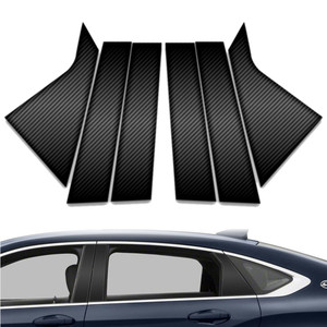 6pc Carbon Fiber Pillar Post Covers for 2014-2023 Chevrolet Impala