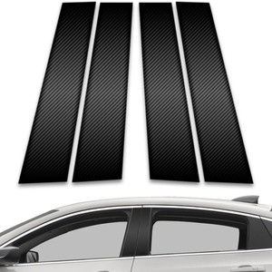 4pc Carbon Fiber Pillar Post Covers for 2016-2023 Chevrolet Malibu