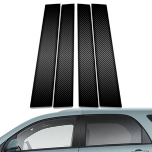 4pc Carbon Fiber Pillar Post Covers for 2005-2009 Chevrolet Equinox