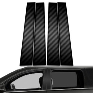 4pc Carbon Fiber Pillar Post Covers for 2009-2017 Chevrolet Traverse