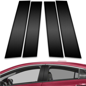 4pc Carbon Fiber Pillar Post Covers for 2016-2019 Chevrolet Volt