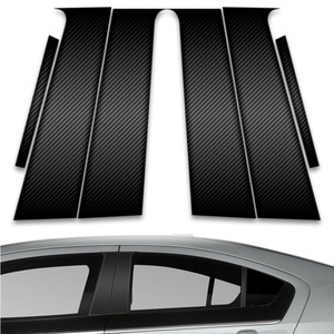 6pc Carbon Fiber Pillar Post Covers for 2009-2015 Chevrolet Volt