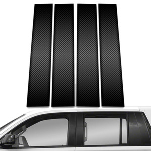 4pc Carbon Fiber Pillar Post Covers for 2015-2020 Chevrolet Tahoe