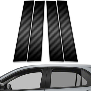 4pc Carbon Fiber Pillar Post Covers for 2018-2023 Chevrolet Equinox