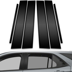6pc Carbon Fiber Pillar Post Covers for 2018-2023 Chevrolet Equinox