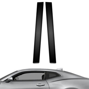 2pc Carbon Fiber Pillar Post Covers for 2010-2023 Chevrolet Camaro