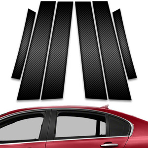 6pc Carbon Fiber Pillar Post Covers for 2014-2017 Chevrolet SS