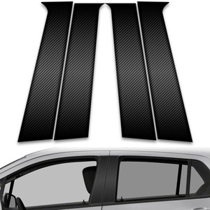 4pc Carbon Fiber Pillar Post Covers for 2016-2023 Chevrolet Trax