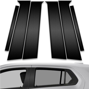 6pc Carbon Fiber Pillar Post Covers for 2016-2023 Chevrolet Trax