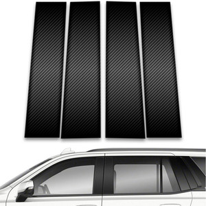 4pc Carbon Fiber Pillar Post Covers for 2021-2023 Cadillac Escalade
