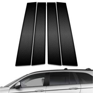 4pc Carbon Fiber Pillar Post Covers for 2004-2008 Chrysler Pacifica