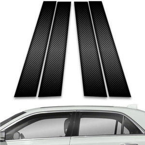 4pc Carbon Fiber Pillar Post Covers for 2011-2023 Chrysler 300
