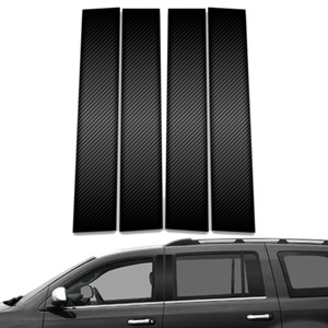 4pc Carbon Fiber Pillar Post Covers for 2005-2019 Chrysler Aspen