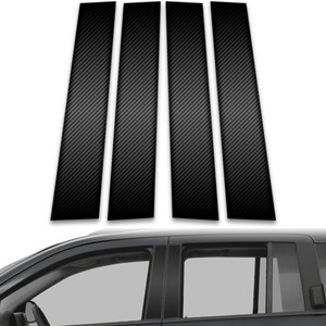 4pc Carbon Fiber Pillar Post Covers for 2007-2016 Jeep Compass