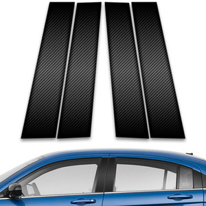 4pc Carbon Fiber Pillar Post Covers for 2007-2010 Chrysler Sebring