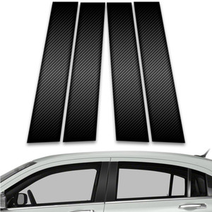 4pc Carbon Fiber Pillar Post Covers for 2011-2014 Chrysler 200