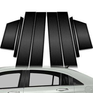 8pc Carbon Fiber Pillar Post Covers for 2011-2014 Chrysler 200