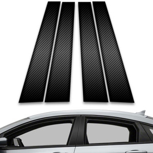 4pc Carbon Fiber Pillar Post Covers for 2015-2023 Chrysler 200