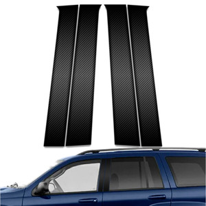4pc Carbon Fiber Pillar Post Covers for 1999-2004 Jeep Grand Cherokee