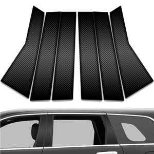 6pc Carbon Fiber Pillar Post Covers for 2011-2023 Jeep Grand Cherokee
