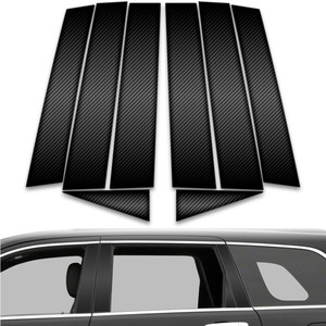 8pc Carbon Fiber Pillar Post Covers for 2011-2023 Jeep Grand Cherokee