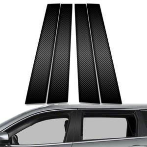4pc Carbon Fiber Pillar Post Covers for 2014-2023 Jeep Cherokee Latitude