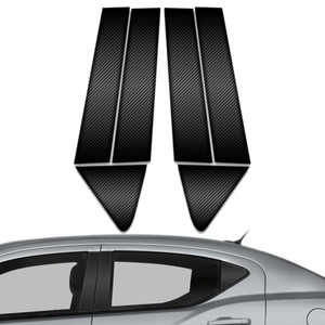 6pc Carbon Fiber Pillar Post Covers for 2008-2014 Dodge Avenger
