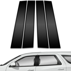4pc Carbon Fiber Pillar Post Covers for 2011-2023 Dodge Durango