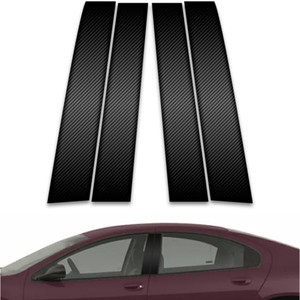 4pc Carbon Fiber Pillar Post Covers for 1998-2004 Dodge Intrepid