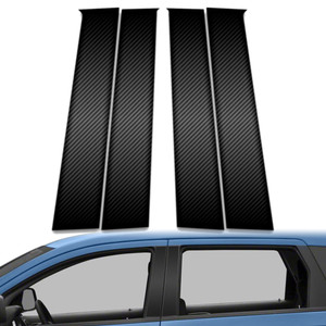 4pc Carbon Fiber Pillar Post Covers for 2009-2023 Dodge Journey