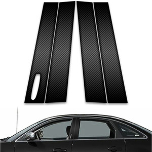 4pc Carbon Fiber Pillar Post Covers w/Keypad Cutout for 05-07 Ford Five Hundred