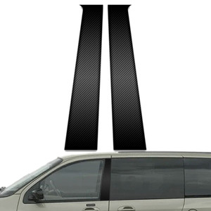 2pc Carbon Fiber Pillar Post Covers for 1999-2003 Ford Windstar
