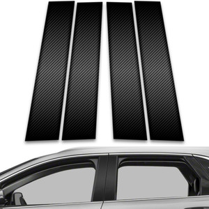 4pc Carbon Fiber Pillar Post Covers for 2015-2023 Ford Edge