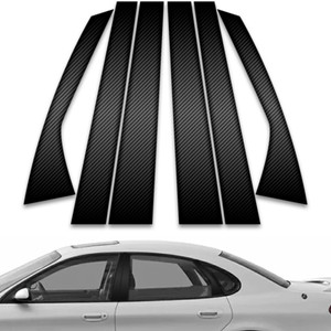 6pc Carbon Fiber Pillar Post Covers for 1997-2004 Ford Taurus