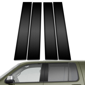 4pc Carbon Fiber Pillar Post Covers for 2002-2010 Ford Explorer