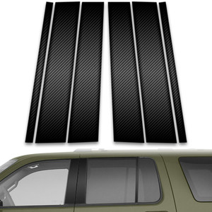 6pc Carbon Fiber Pillar Post Covers for 2002-2010 Ford Explorer