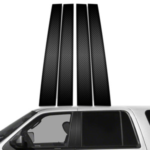 4pc Carbon Fiber Pillar Post Covers for 1997-2017 Ford Expedition