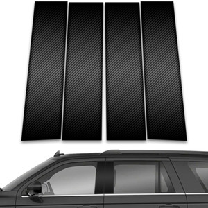 4pc Carbon Fiber Pillar Post Covers for 2018-2023 Ford Expedition