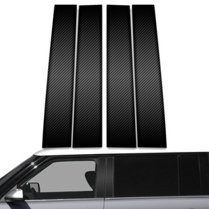 4pc Carbon Fiber Pillar Post Covers for 2009-2019 Ford Flex
