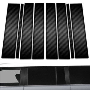 8pc Carbon Fiber Pillar Post Covers for 2009-2019 Ford Flex