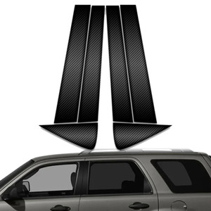 6pc Carbon Fiber Pillar Post Covers for 2008-2012 Ford Escape