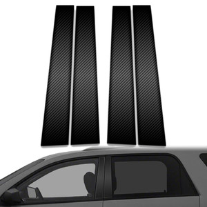 4pc Carbon Fiber Pillar Post Covers for 2007-2016 GMC Acadia