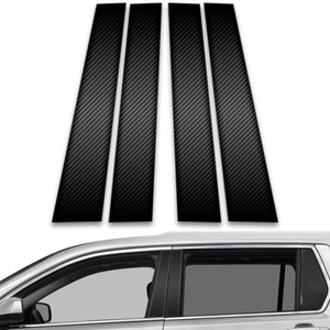 4pc Carbon Fiber Pillar Post Covers for 2010-2017 GMC Terrain