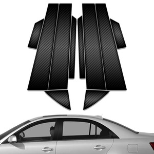 10pc Carbon Fiber Pillar Post Covers for 2006-2009 Hyundai Sonata