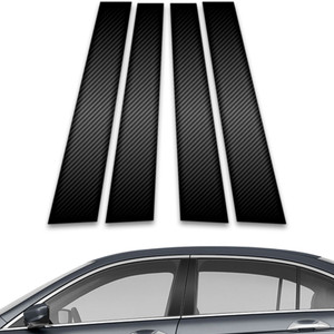 4pc Carbon Fiber Pillar Post Covers for 2008-2012 Honda Accord